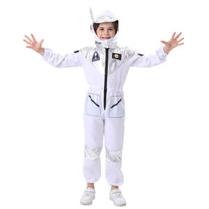 Kinderen Zilveren Spaceman Cosplay Kostuums Halloween Astronaut Jumpsuit Hoed Piloot Carnaval Feest Verkleedkleding Voor Jongens Ruimtereizen - Product Image 4