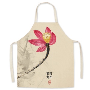 Custom Logo Cotton/Polyester Canvas Bib Sleeveless Apron Adjustable Reusable Multifunctional Washable for Restaurant <b>Staff</b> Work - Product Image 2