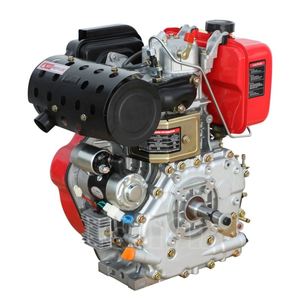 Moteur diesel 4 temps refroidi par air de 10 CV à démarrage électrique 186FA monocylindre avec roulement - Product Image 4