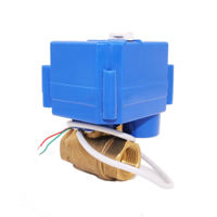 DN15 DN20 DN25 mini actionneur électrique contrôle sans fil en laiton vanne à bille motorisée avec fonction de dérivation manuelle pour une utilisation intelligente