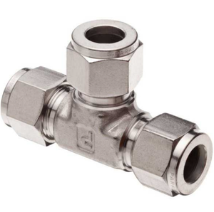 Raccord de tube à double ferrule 6FBT4N-316, raccords de tube d'instrumentation 316SS A-LOK 3/8 X 1/4 NPT SS316, raccord en T femelle - Product Image 3