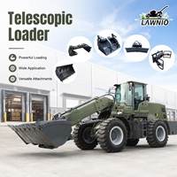 Chargeur à bras télescopique LAWNIO avec système de freinage pneumatique et entretien facile pour travaux agricoles, disponible en plusieurs configurations, chargeur diesel