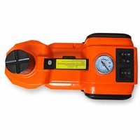 Cric hydraulique électrique automatique 12V 5 tonnes avec clé, gonfleur et LED pour un levage et une réparation sans effort de voitures, SUV et camions
