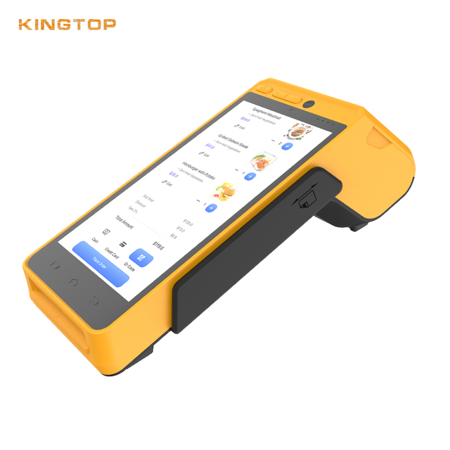 Dual SIM Android 12 Handheld Smart NFC POS Terminal with Barcode Scanner and Thermal Printer for Ticket Printing&Verification