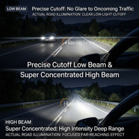 Nuevo Kit de Reequipamiento de Faros Delanteros para Automóvil con Lente de Proyector LED Bi-LED de 3 Pulgadas, 6000K, Personalizado OEM, Universal, 12V, Luz Alta/Baja