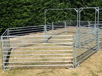 Cage à animaux en métal galvanisé à chaud, robuste, enclos permanent pour moutons, panneaux en acier pour moutons, barrières d'alimentation pour moutons