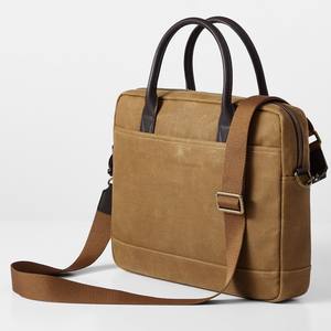 Bolso de mensajero para hombre, bolso impermeable Vintage para ordenador portátil, bolso de hombro resistente, maletín de lona encerada de cuero genuino - Product Image 2
