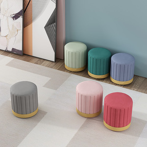 <span class=keywords><strong>Taburete</strong></span> Otomano Moderno de Terciopelo para Hogar, Cocina, Sala de Estar, Comedor, Dormitorio, Hotel, Apartamento, con <span class=keywords><strong>Banda</strong></span> Metálica y Función de Almacenamiento de Madera para Villas - Product Image 3