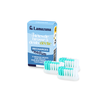 Cabezales de cepillo de dientes Lamazuna, recambios medianos para Declic, ecológicos, para uso adulto - Product Image 1