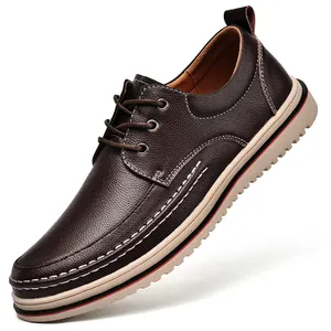 असली लेदर के नए डिज़ाइन के ऑक्सफ़ोर्ड जूते ऊपरी असली लेदर के जूते, पुरुषों के लिए प्रामाणिक पुरुषों के चमड़े के ड्रेस जूते