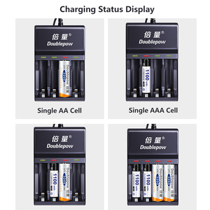 <span class=keywords><strong>Caricabatterie</strong></span> Rapido Intelligente USB LED Doublepow UK83 <span class=keywords><strong>per</strong></span> <span class=keywords><strong>Batterie</strong></span> <span class=keywords><strong>Ricaricabili</strong></span> <span class=keywords><strong>AA</strong></span>/AAA Ni-MH/Ni-CD da 1.2V - Product Image 6