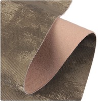 Nouveauté : Matière extensible en cuir PU style velours 0,8 mm pour sacs et sets de table