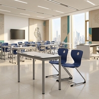Meubles scolaires, ensemble de bureau et chaise double pour enfants