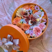 Boîte cadeau ronde de taille moyenne en cuir de luxe léger, entièrement faite à la main, souvenir de mariage haut de gamme en cuir, boîte cadeau