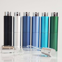 Flacon vide pour testeur de parfum, joli cylindre coloré, Portable, pour les mains, 5 pièces, 8, 10, 15 ou 20ml