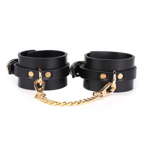 Fetish BDSM <b>Bondage</b> Adult SM Stainless Steel <b>Spreader</b> <b>Bar</b> with PU Hand Cuff Wrist Cuff Ankle Cuff Restraint - Product Image 3