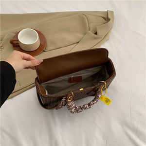 Sac Diana en PU tressé de qualité supérieure, sac à main tendance pour femme, sac à bandoulière/porté croisé - Product Image 4