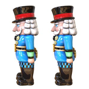 Bán buôn tùy chỉnh <span class=keywords><strong>nutcracker</strong></span> Gốm Muối và hạt tiêu Shakers mới lạ kỳ nghỉ gia vị Dispenser cho lễ hội nhà bếp trang trí nội thất - Product Image 3
