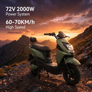 Motocicleta Eléctrica MTBGO de Fábrica, 72V 2000W, Alta Velocidad para Adultos, con Neumático de Vacío de 12 Pulgadas y Doble Freno de Disco Hidráulico - Product Image 3
