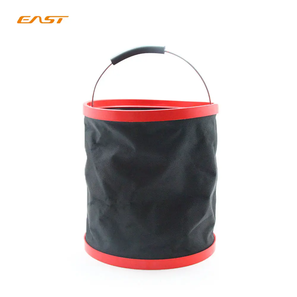 이스트 12L 대용량 고품질 옥스포드 헝겊 PVC 접는 양동이 세차 및 청소