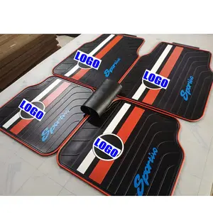 Universal Fit Heavy Duty 5-Piece PVC Rubber Floor Mats Cars Trucks Volkswagen Toyota Honda Corolla Accord Camry Rear Foot Mats