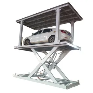 Hydraulische Parking Twee Verdiepingen Vier Post Auto Park Lift Parkeer Platform