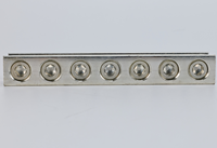Nouveau bloc de bornes de mise à la terre en aluminium 600V, plaqué étain, pour barre neutre, avec 7 bornes de type Lug, pour applications électriques, compatible 486A-486B