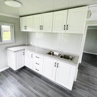 Panneau sandwich en acier à toit incliné modèle miniature maison-conteneur cabine d'hôtel extensible préfabriqué pliant 40 pieds de luxe