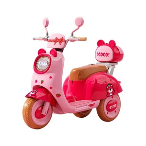 Motocicletta Elettrica per Bambini, Triciclo per Ragazze e Ragazzi, Auto Giocattolo a Batteria con Telecomando e Doppia Trazione - Product Image 1