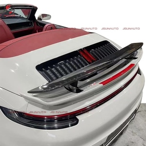 Aileron arrière relevable de style Carrera <span class=keywords><strong>992</strong></span> Turbo de bonne qualité pour Porsche 911 <span class=keywords><strong>992</strong></span> Carrera <span class=keywords><strong>Cabriolet</strong></span> 19-25y, aileron de coffre aérodynamique - Product Image 2