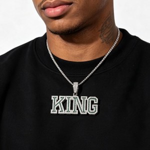 Pendentif Moissanite Iced Out Best-Seller en Argent 925 Plaqué Rhodium, Style Hip Hop Micro-Pavé, Disponible au Meilleur Prix du Marché - Product Image 2