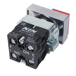 Pergantian XB2-BL8425 catu daya BL8325 saklar tombol tekan ganda darurat logam - Product Image 4