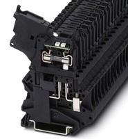 Bloc de bornes de fusibles sur rail DIN 3248005, connexion par vis, porte-fusibles pour câblage d'armoire de commande