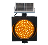 Kontinuierliche Strom versorgung Solarenergie Blinklicht Gelb Warnung Sicherheit LED Ampel