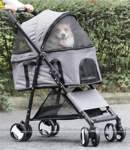 Evcil hayvan arabası ayrı taşınabilir katlanabilir köpek arabası küçük ve orta köpek yürüyüş kedi bebek çantası oyuncak kafes - Product Image 2