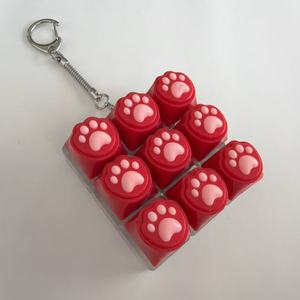 Porte-clés Clavier 9 Touches Anti-Stress Patte de Chat Colorée Mignonne pour Garçons et Filles – Jeu de Clavier à Bout des Doigts Anti-Stress - Product Image 3