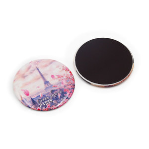 Aimant <span class=keywords><strong>de</strong></span> réfrigérateur <span class=keywords><strong>souvenir</strong></span> personnalisé en métal étamé imprimé en 3D, motif France <span class=keywords><strong>Paris</strong></span>, avec autocollant magnétique - Product Image 2