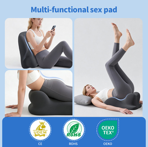 Multi-Functional Memory Foam Oblong Pillow Eco-Friendly Air-Permeable Removable Washable Cover for <strong>Bed</strong> Use Sitting <strong>Support</strong> <strong>Back</strong> - Product Image 6