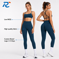 Legging Yoga Seamless Pinggang Tinggi Wanita RONGCHAO, Celana Olahraga Scrunch Butt, Pakaian Fitness & Yoga, Pakaian Olahraga Wanita