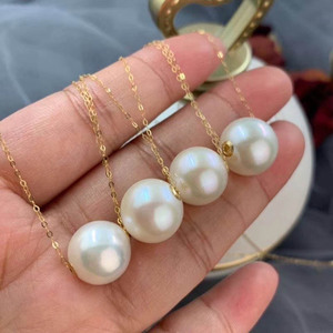 Vòng Cổ Mặt Dây Chuyền Ngọc Trai Akoya Nổi 14K Vàng Đầy 7.5Mm - Product Image 2