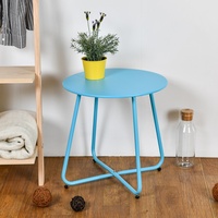 KINNO-Table d'appoint pliante élégante style européen rétro, design de ferronnerie simple, pour l'extérieur, pour la cour intérieure