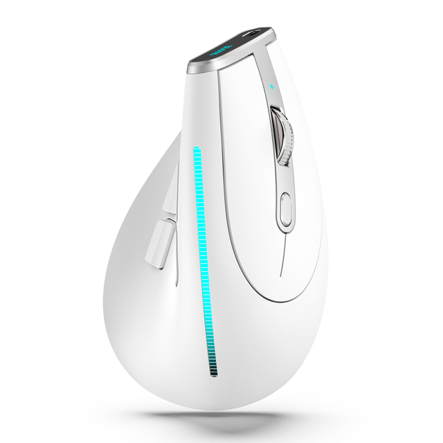 ZELOTES F-36 Programmable Rechargeable Wireless Vertical Mouse 3 Device Connection Wireless Gaming Mouse