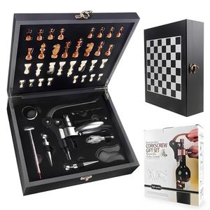 Manufacturer <b>Red</b> Wine Bottle Opener Set Zinc Alloy <b>Box</b> Nine-Piece Modern Minimalist for Head Bottle Opener Gift <b>Box</b> - Product Image 1