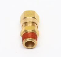 Conectores Neumáticos de Compresión para Frenos de Aire de Alta Resistencia, Kit de Conectores de Latón de 1/4" de Inserción Rápida para Flotas de Semirremolques