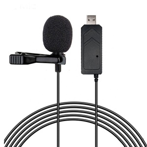 Chất lượng cao cardioid Condenser USB Lavalier ve áo Microphone với nút câm tiếng ồn hủy bỏ cho hội nghị & PC sử dụng - Product Image 6