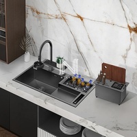 N8848DN4 Évier de cuisine intelligent multifonctionnel en acier inoxydable Évier de cuisine à écran tactile pour lave-tasses