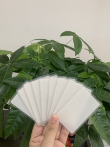 Salida de fábrica imprimible 100% tarjetas de identificación blancas de policarbonato puro interfaz de comunicación NFC y RFID 1K Chip número de modelo ISO - Product Image 4