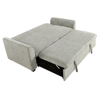Canapé-lit en velours trois places de conception européenne avec rangement, écologique, durable et confortable pour appartement et salon