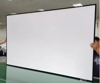 Écran de projection de 133 pouces en PVC perforé blanc, taille personnalisée, cadre fixe à bord étroit