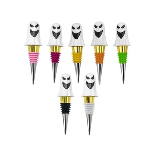 Ghost Wine Stoppers Dual Color Electroplated Plastic Sealing Bottle Stopper For Wine Whiskey Barware - Product Image 1